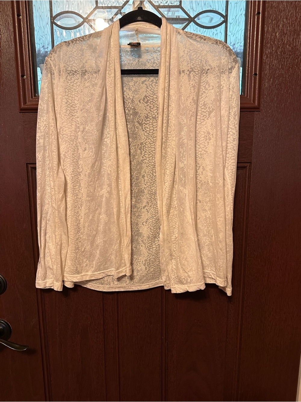 Women's Light Ivory Open-Front Cardigan - Lightweight Layer